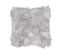 Lot De 2 Coussins En Fausse Fourrure Grise 45 X 45 Cm Lubha