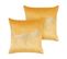 Lot De 2 Coussins Velours Moutarde Marula 45 X 45 Cm