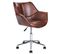 Chaise De Bureau En Pu Marron Newdale