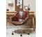 Chaise De Bureau En Pu Marron Newdale