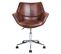 Chaise De Bureau En Pu Marron Newdale