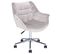 Chaise De Bureau Velours Gris Labelle