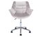 Chaise De Bureau Velours Gris Labelle