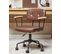 Chaise De Bureau En Pu Marron Algerita