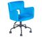 Chaise De Bureau Velours Bleu Sanilac