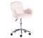 Chaise De Bureau Velours Rose Priddy