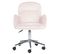 Chaise De Bureau Velours Rose Priddy