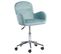 Chaise De Bureau Velours Vert Menthe Priddy