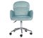 Chaise De Bureau Velours Vert Menthe Priddy