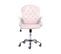 Chaise De Bureau Velours Rose Princess