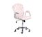 Chaise De Bureau Velours Rose Princess