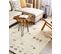 Tapis Gabbeh En Laine 140 X 200 Cm Beige Suluca