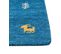 Tapis Gabbeh En Laine 140 X 200 Cm Bleu Calti