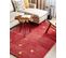 Tapis Gabbeh En Laine 140 X 200 Cm Rouge Yarali