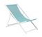 Chaise Longue Métal Turquoise Locri Ii