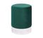 Pouf En Velours Vert Brigitte