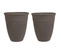 Lot De 2 Pot De Fleurs D 43 Cm Marron Katalima