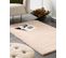 Tapis En Fausse Fourrure De Lapin Beige 80 X 150 Cm Mirpur