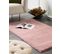 Tapis En Fausse Fourrure De Lapin Rose 80 X 150 Cm Mirpur