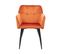 Chaise De Salle à Manger Set De 2 Velours Orange Jasmin