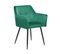 Chaise De Salle à Manger Set De 2 Velours Vert Émeraude Jasmin