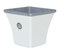 Lot De 2 Pots De Fleurs Blancs 43 X 43 X 39 Cm Elateia