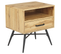 Table De Chevet Bois Clair 1 Tiroir Lubock