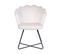 Velours Fauteuil Blanc Cassé Lovelock