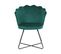 Velours Fauteuil Vert Émeraude Lovelock