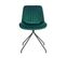 Chaise De Salle à Manger Set De 2 Velours Vert Émeraude Navasota