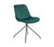 Chaise De Salle à Manger Set De 2 Velours Vert Émeraude Navasota