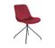 Chaise De Salle à Manger Set De 2 Velours Rouge Foncé Navasota