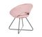 Fauteuil Design En Velours Rose Rachel