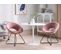 Fauteuil Design En Velours Rose Rachel