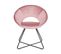 Fauteuil Design En Velours Rose Rachel