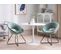 Fauteuil Design En Velours Vert Menthe Rachel