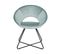 Fauteuil Design En Velours Vert Menthe Rachel