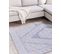 Tapis En Coton Bleu Et Blanc 160 X 230 Cm Ansar