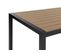 Table De Jardin 180 X 90 Cm Matériaux Synthétiques Bois Clair/noir Vernio