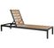 Chaise Longue Métal Bois Clair/noir Nardo