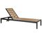 Chaise Longue Métal Bois Clair/noir Nardo