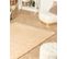 Tapis En Fausse Fourrure De Lapin 160 X 230 Cm Beige Thatta