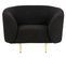 Bouclé Fauteuil Noir Loen