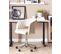 Chaise De Bureau Velours Beige Clair Katonah