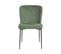 Chaise De Salle à Manger Set De 2 Tissu Vert Foncé Ada