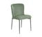 Chaise De Salle à Manger Set De 2 Tissu Vert Foncé Ada