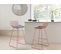 Tabouret De Bar Set De 2 Métal Rose Doré Fredonia