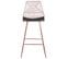 Tabouret De Bar Set De 2 Métal Rose Doré Bisbee