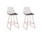 Tabouret De Bar Set De 2 Métal Rose Doré Bisbee