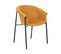 Chaise De Salle à Manger Set De 2 Tissu Orange Ames